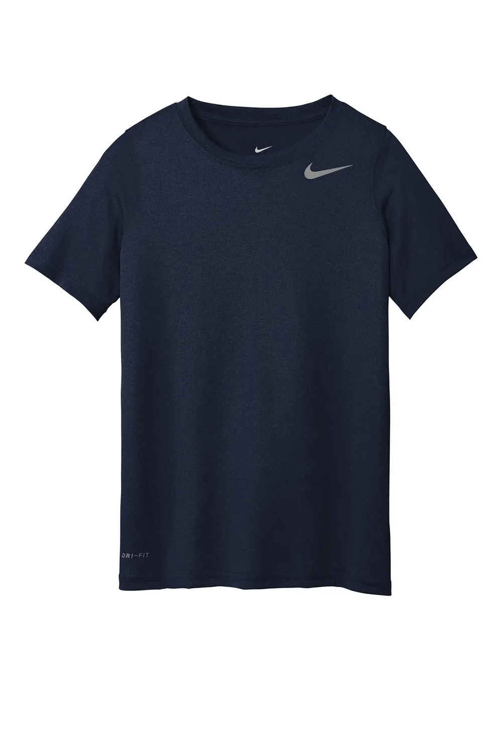 Nike Youth Legend Dri-Fit Moisture Wicking Short Sleeve Crewneck T-Shirt - College Navy Blue