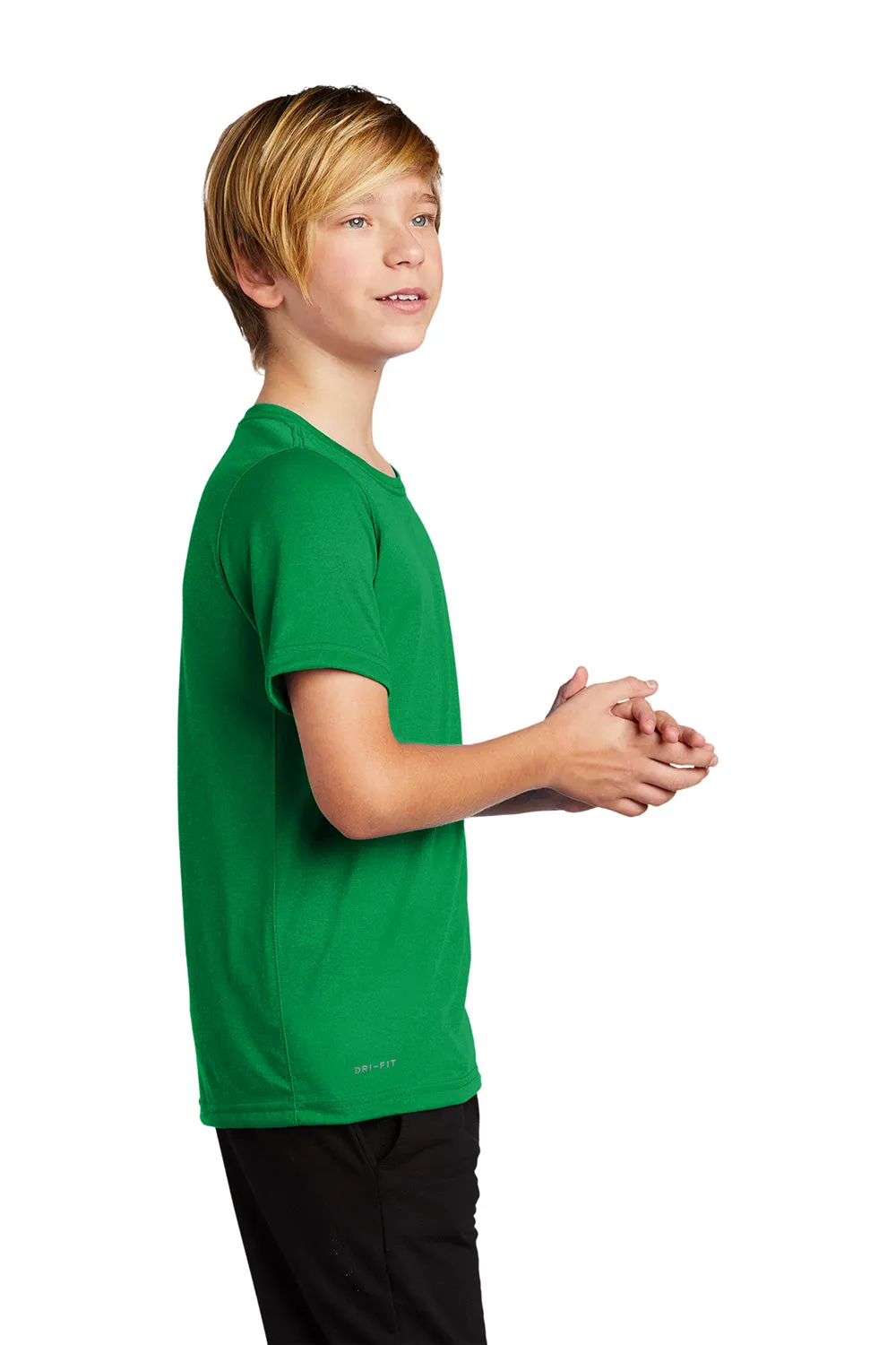 Nike Youth Team rLegend Dri-Fit Moisture Wicking Short Sleeve Crewneck T-Shirt - Apple Green