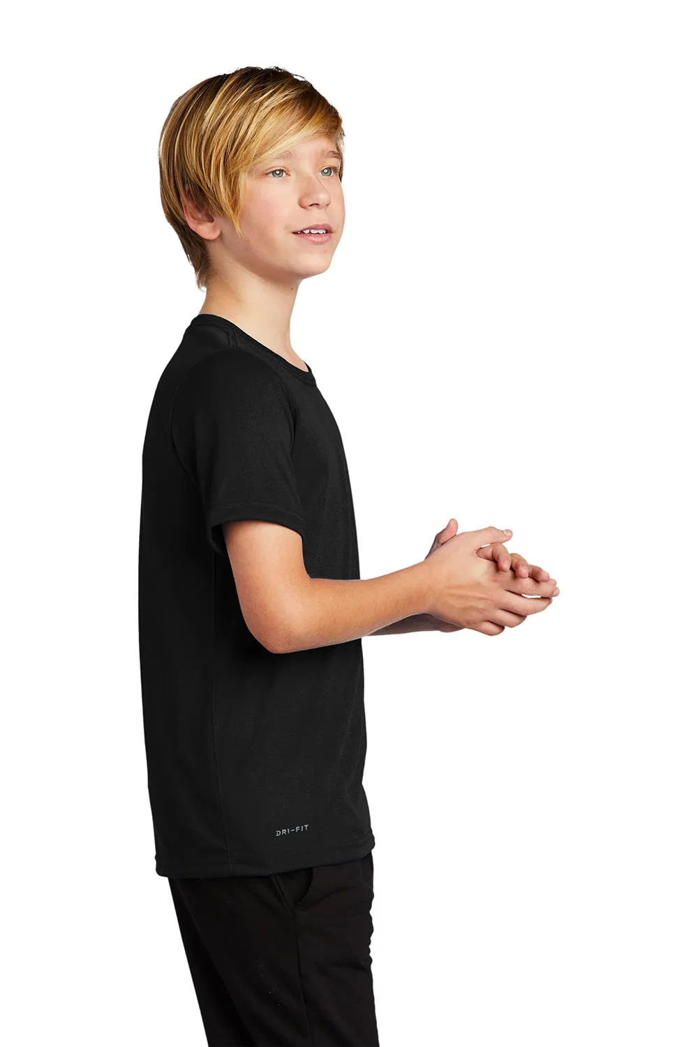 Nike Youth Team rLegend Dri-Fit Moisture Wicking Short Sleeve Crewneck T-Shirt - Black