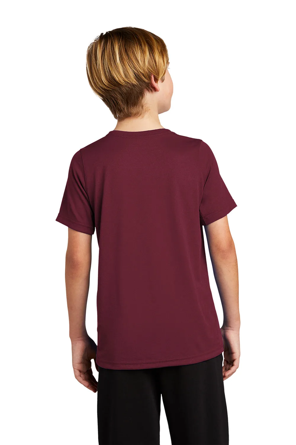 Nike Youth Team rLegend Dri-Fit Moisture Wicking Short Sleeve Crewneck T-Shirt - Deep Maroon