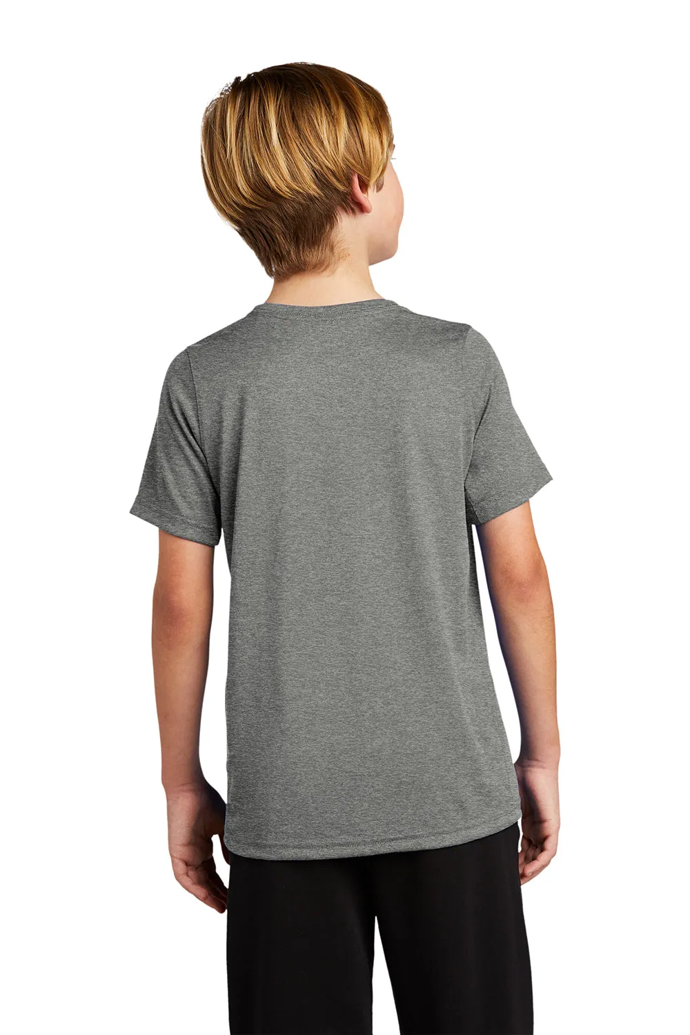 Nike Youth Team rLegend Dri-Fit Moisture Wicking Short Sleeve Crewneck T-Shirt - Heather Carbon Grey