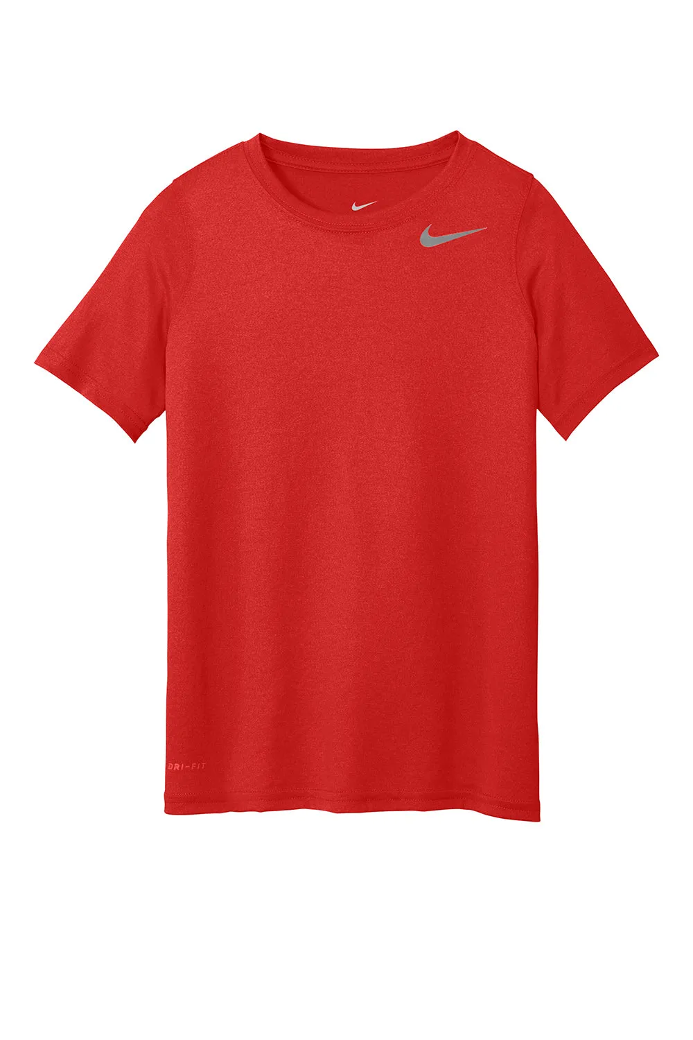Nike Youth Team rLegend Dri-Fit Moisture Wicking Short Sleeve Crewneck T-Shirt - University Red