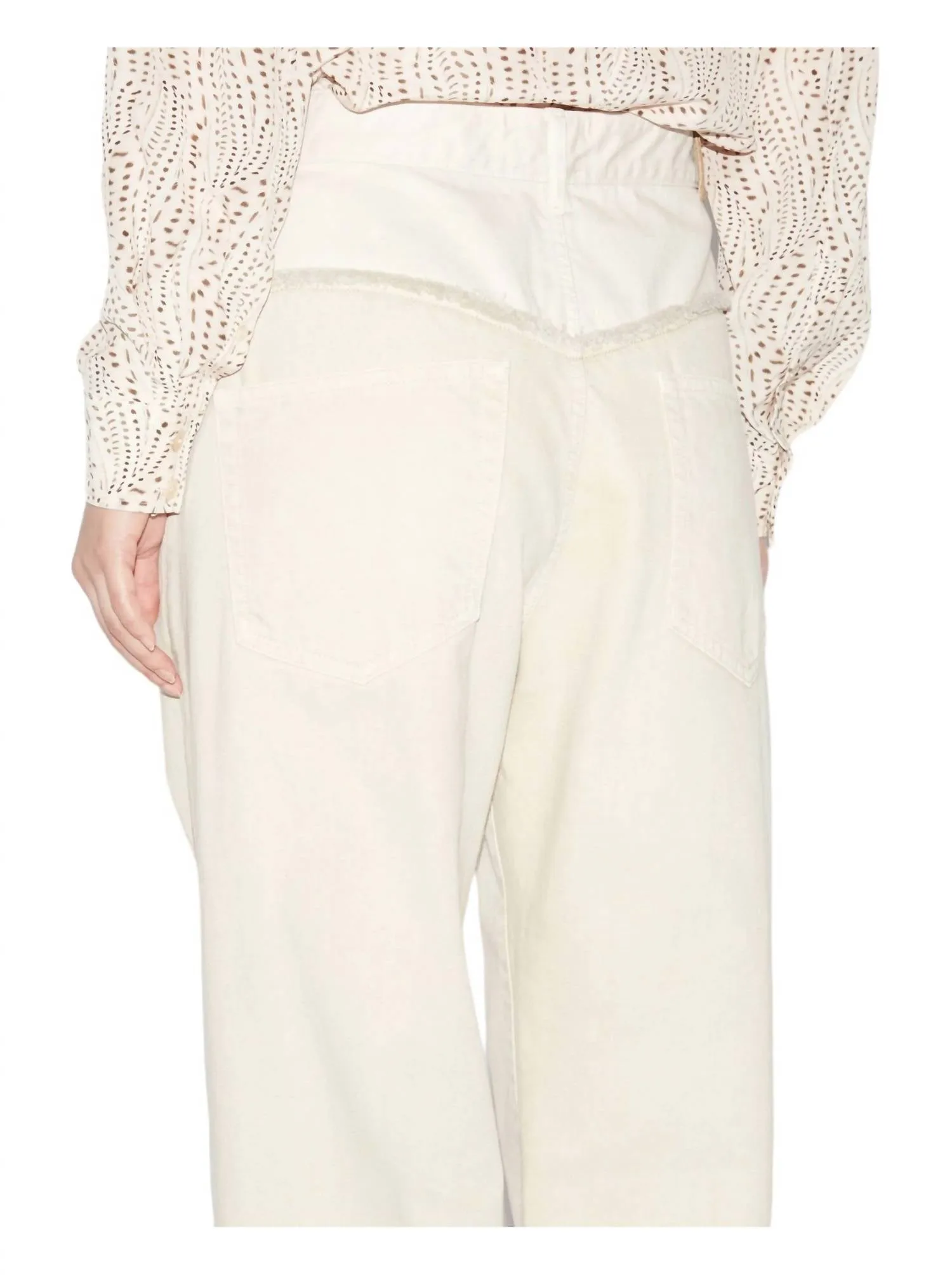 Noemie Jean Pants In Ecru