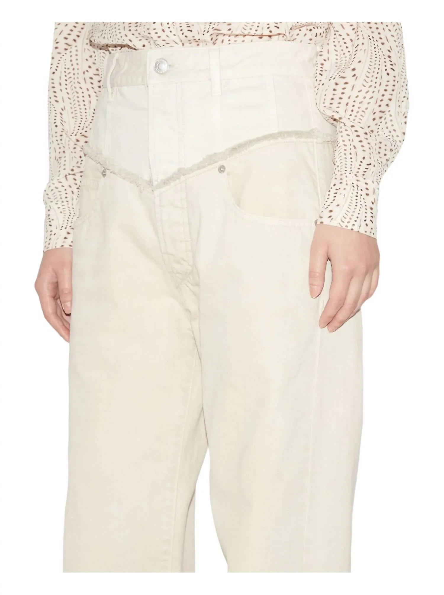 Noemie Jean Pants In Ecru