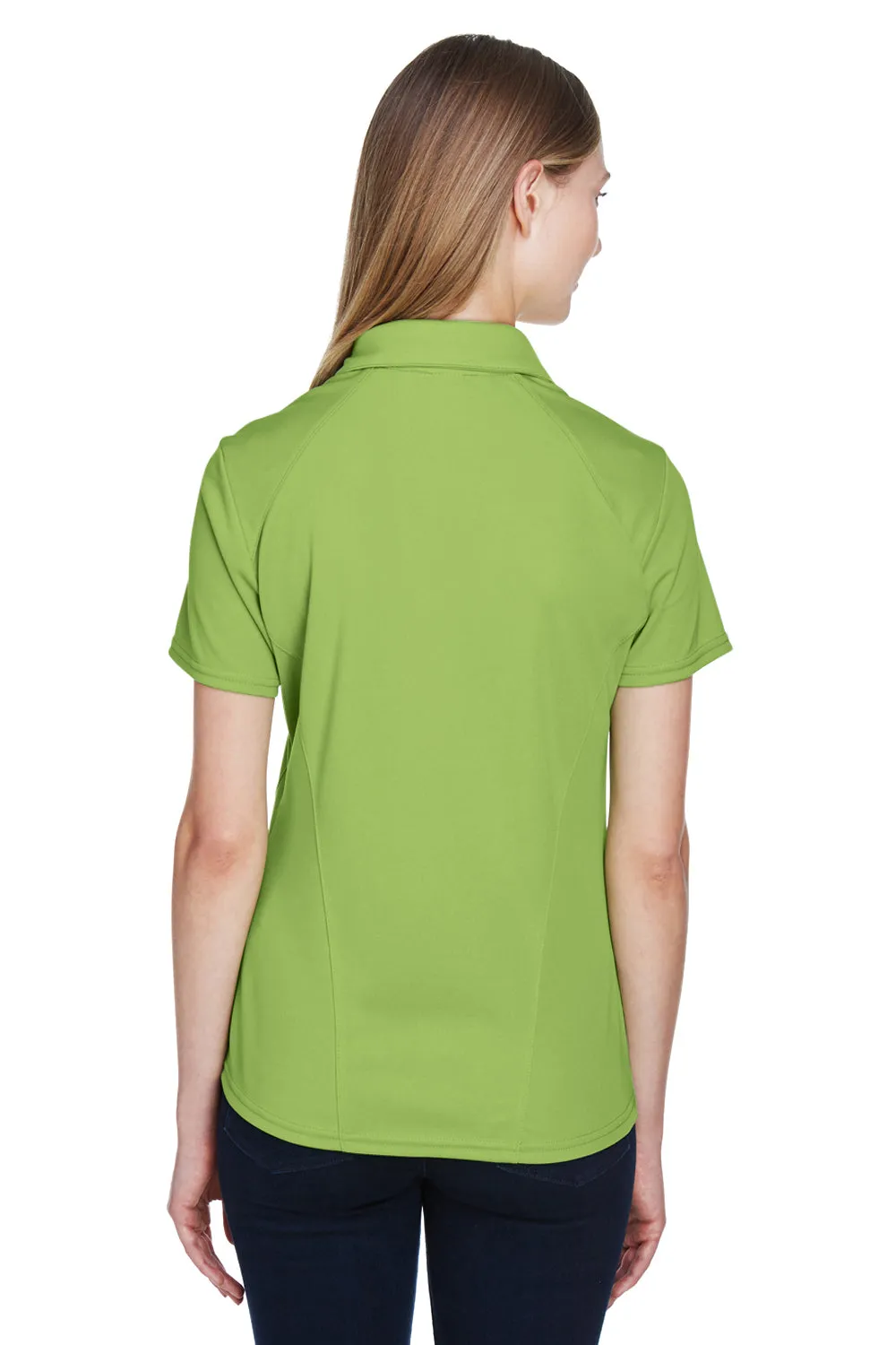 North End Womens Sport Red Performance Moisture Wicking Short Sleeve Polo Shirt - Cactus Green