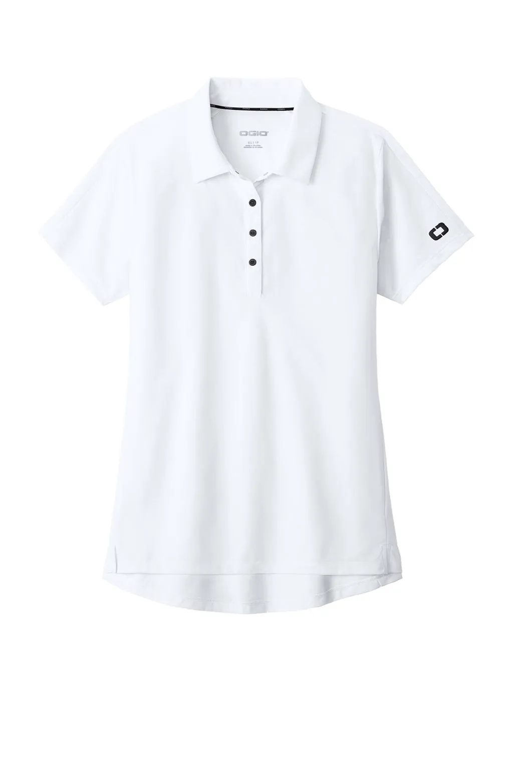 Ogio Womens Envision Moisture Wicking Short Sleeve Polo Shirt - White