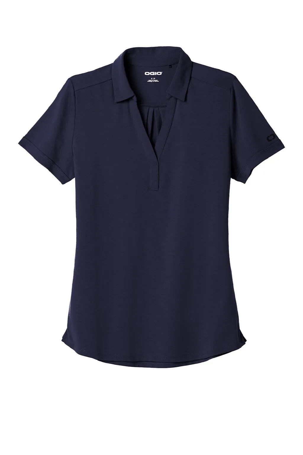 Ogio Womens Limit Moisture Wicking Short Sleeve Polo Shirt - Navy Blue