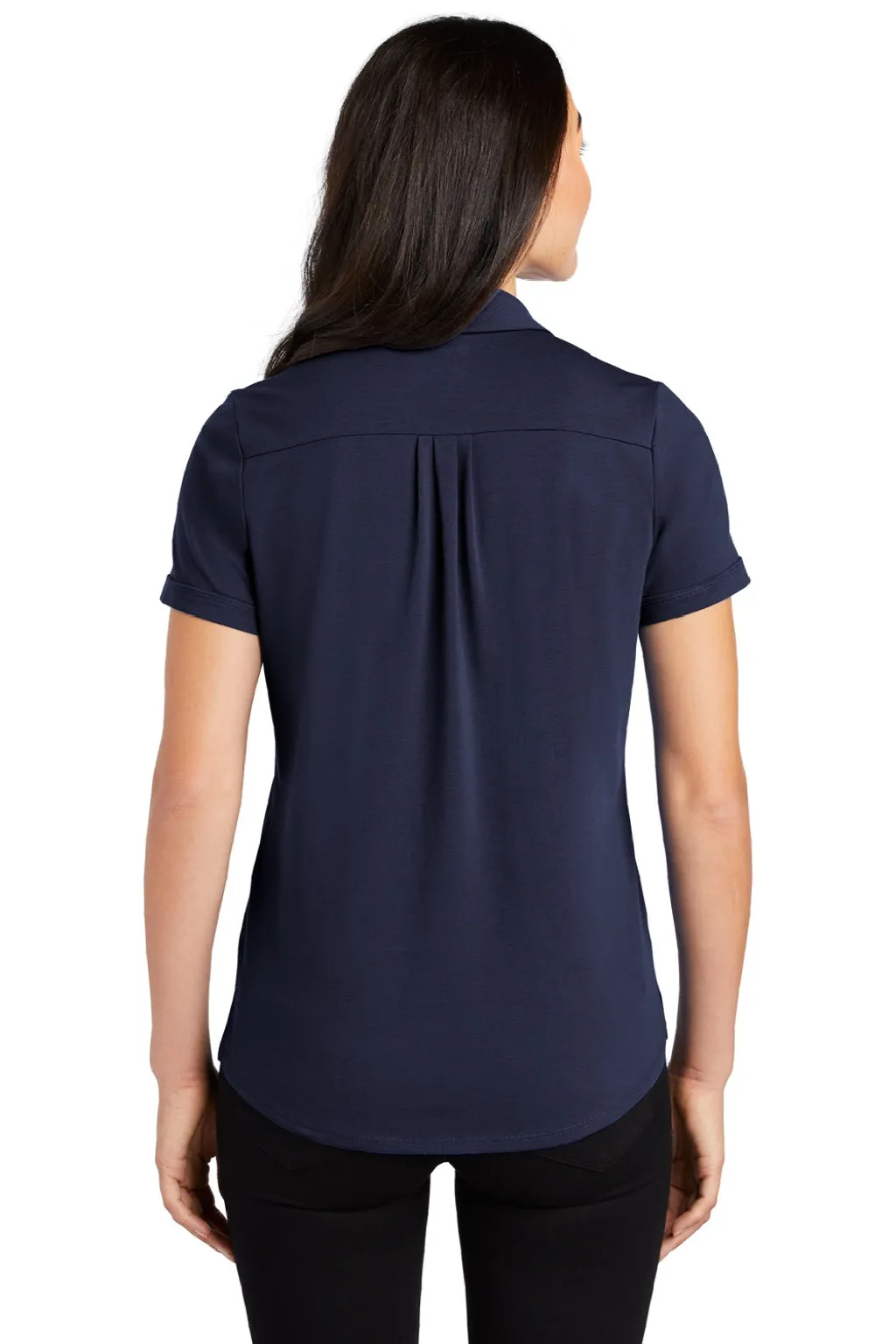 Ogio Womens Limit Moisture Wicking Short Sleeve Polo Shirt - Navy Blue