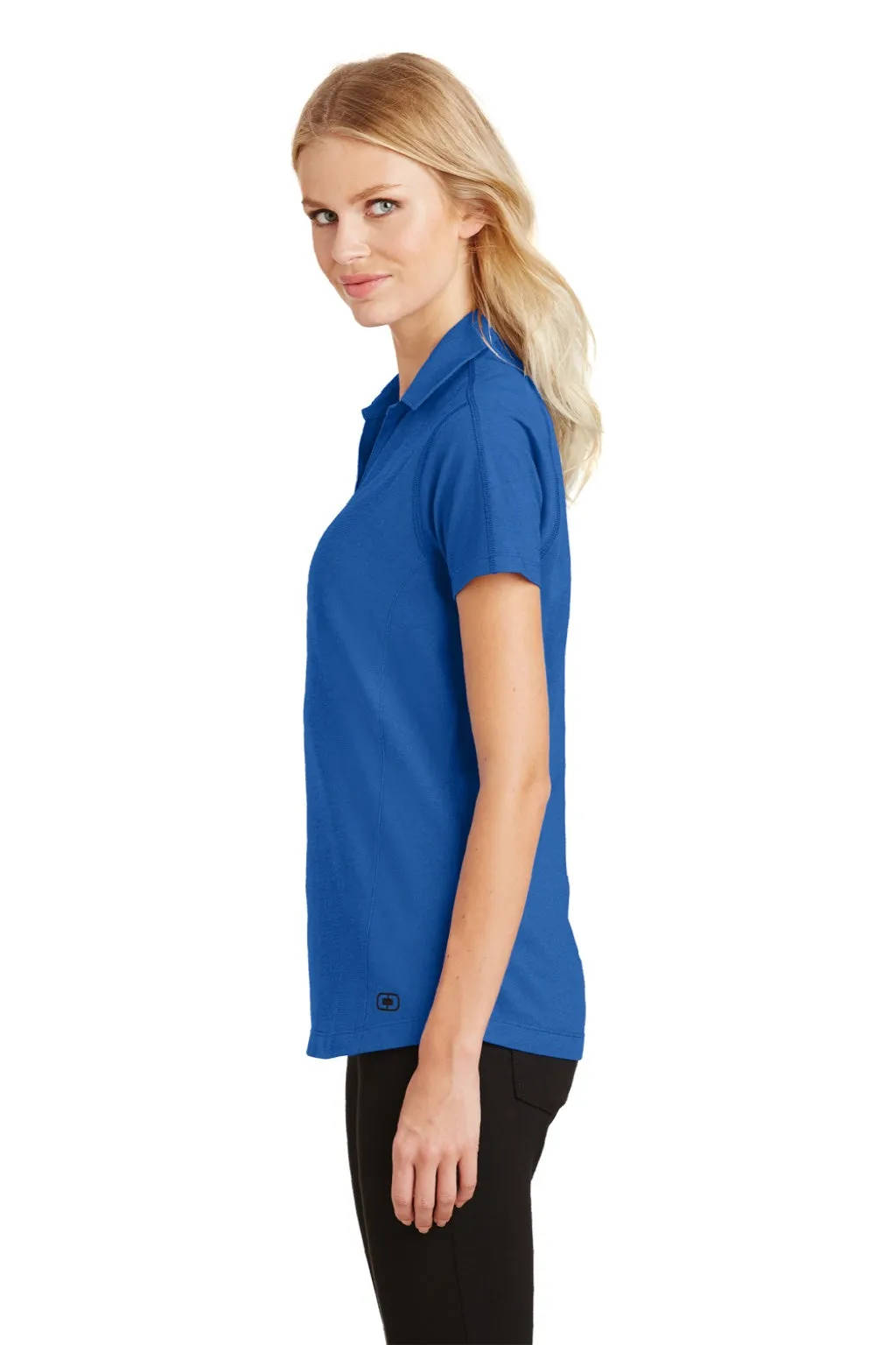 Ogio Womens Onyx Moisture Wicking Short Sleeve Polo Shirt - Electric Blue