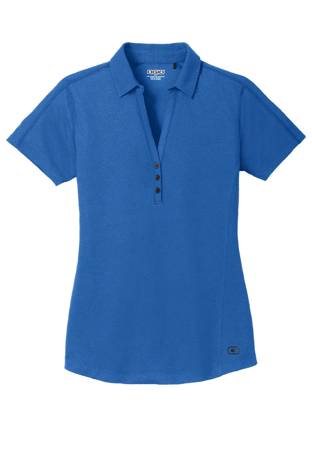 Ogio Womens Onyx Moisture Wicking Short Sleeve Polo Shirt - Electric Blue