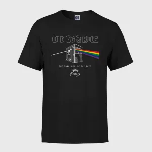 Old Guys Rule Dark Side of the Shed T-Shirt - Black