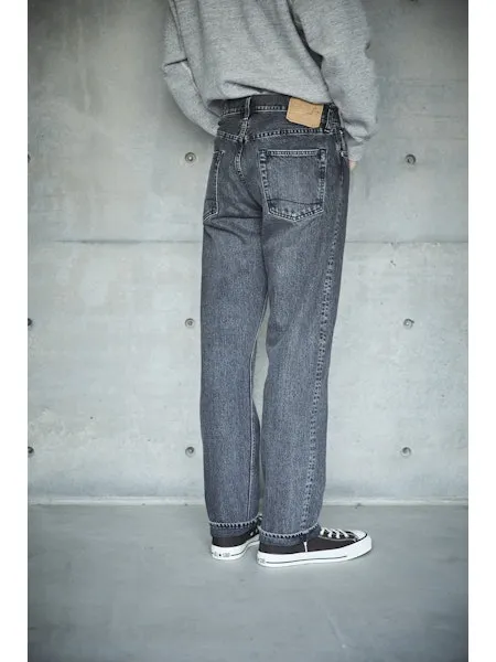 orSlow 105 90'S BLACK DENIM - STONE WASH