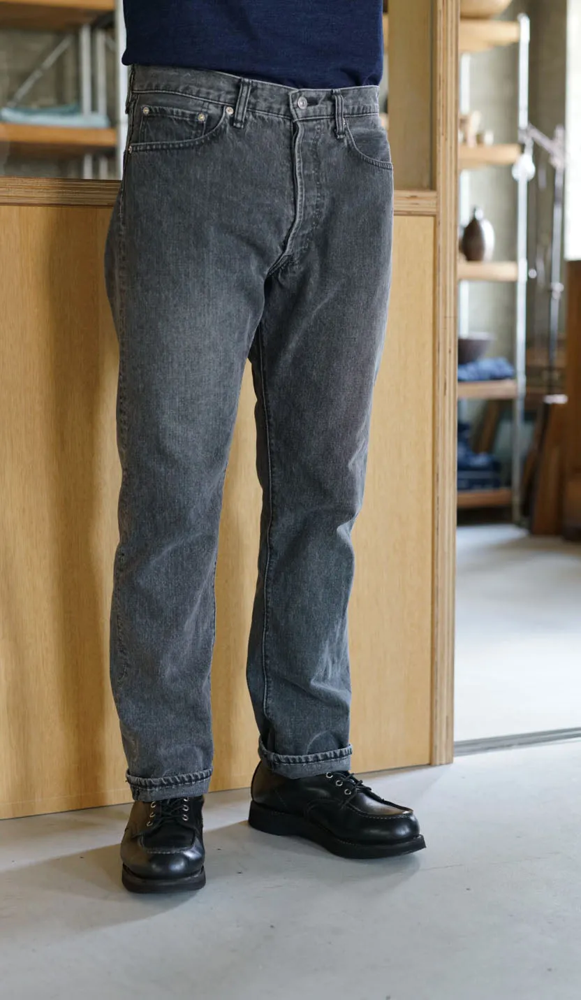 orSlow 105 90'S BLACK DENIM - STONE WASH