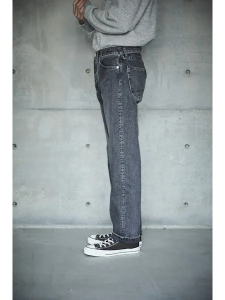 orSlow 105 90'S BLACK DENIM - STONE WASH