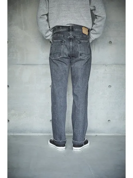 orSlow 105 90'S BLACK DENIM - STONE WASH