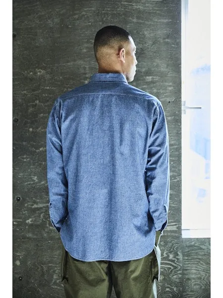 orSlow Relax Fit Chambray Work shirt - Chambray