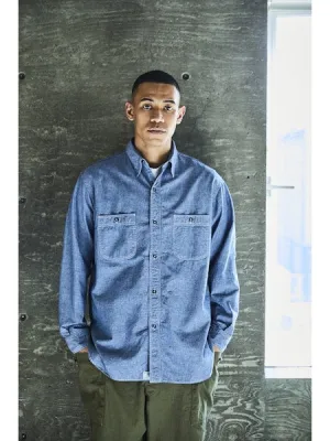 orSlow Relax Fit Chambray Work shirt - Chambray