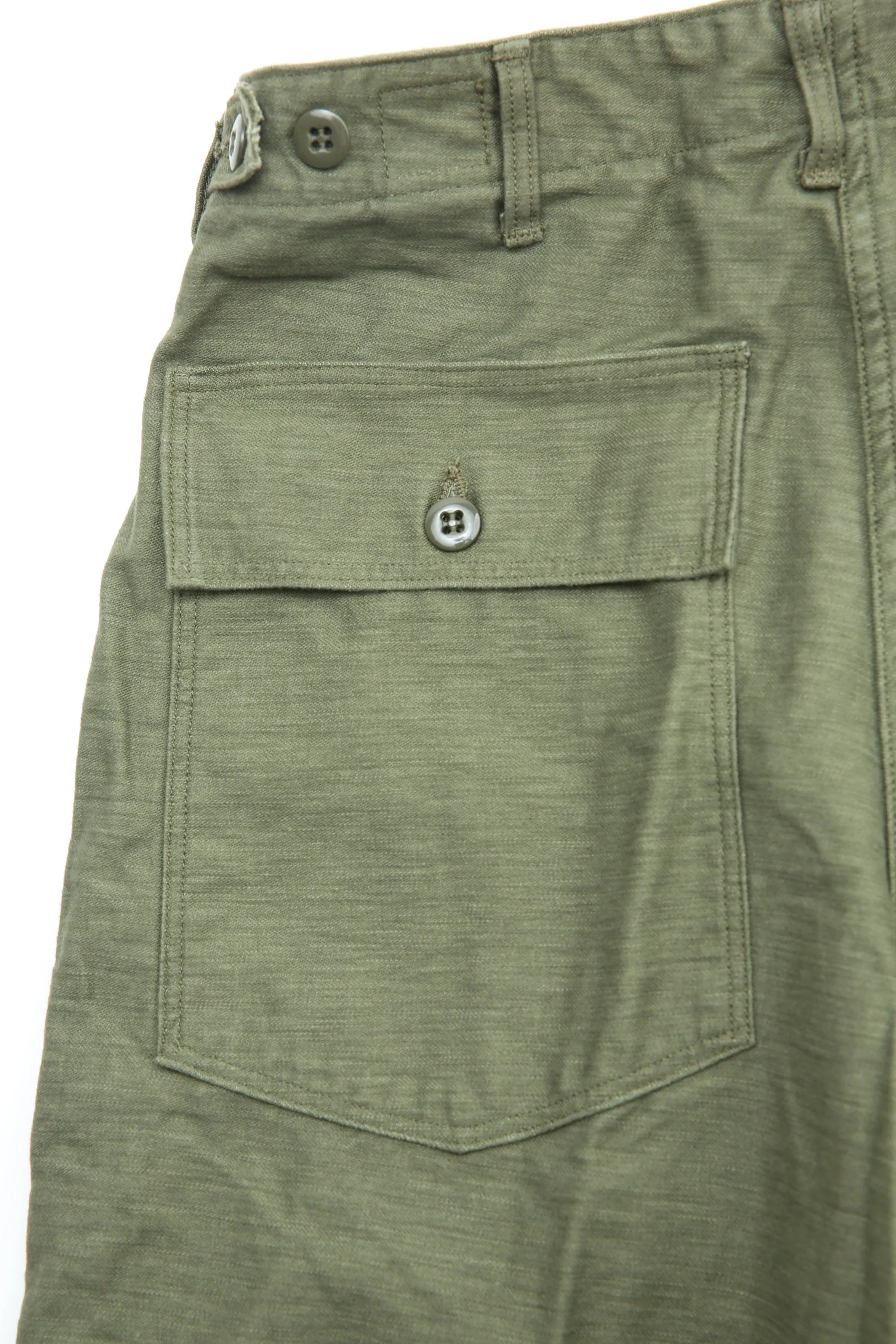 orSlow VINTAGE FIT FATIGUE PANTS (UNISEX) - Green