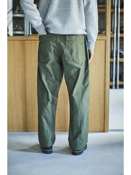 orSlow VINTAGE FIT FATIGUE PANTS (UNISEX) - Green
