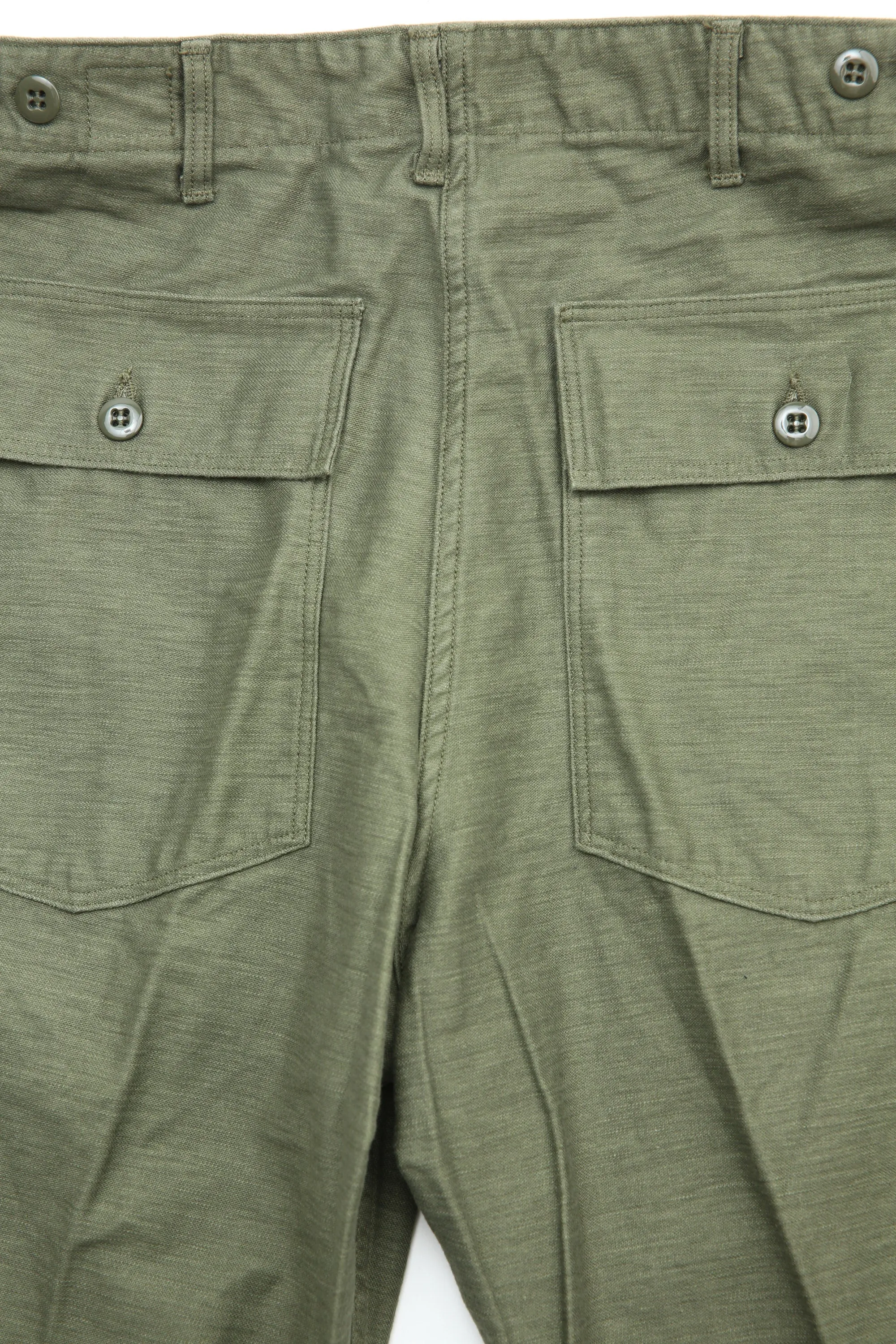 orSlow VINTAGE FIT FATIGUE PANTS (UNISEX) - Green