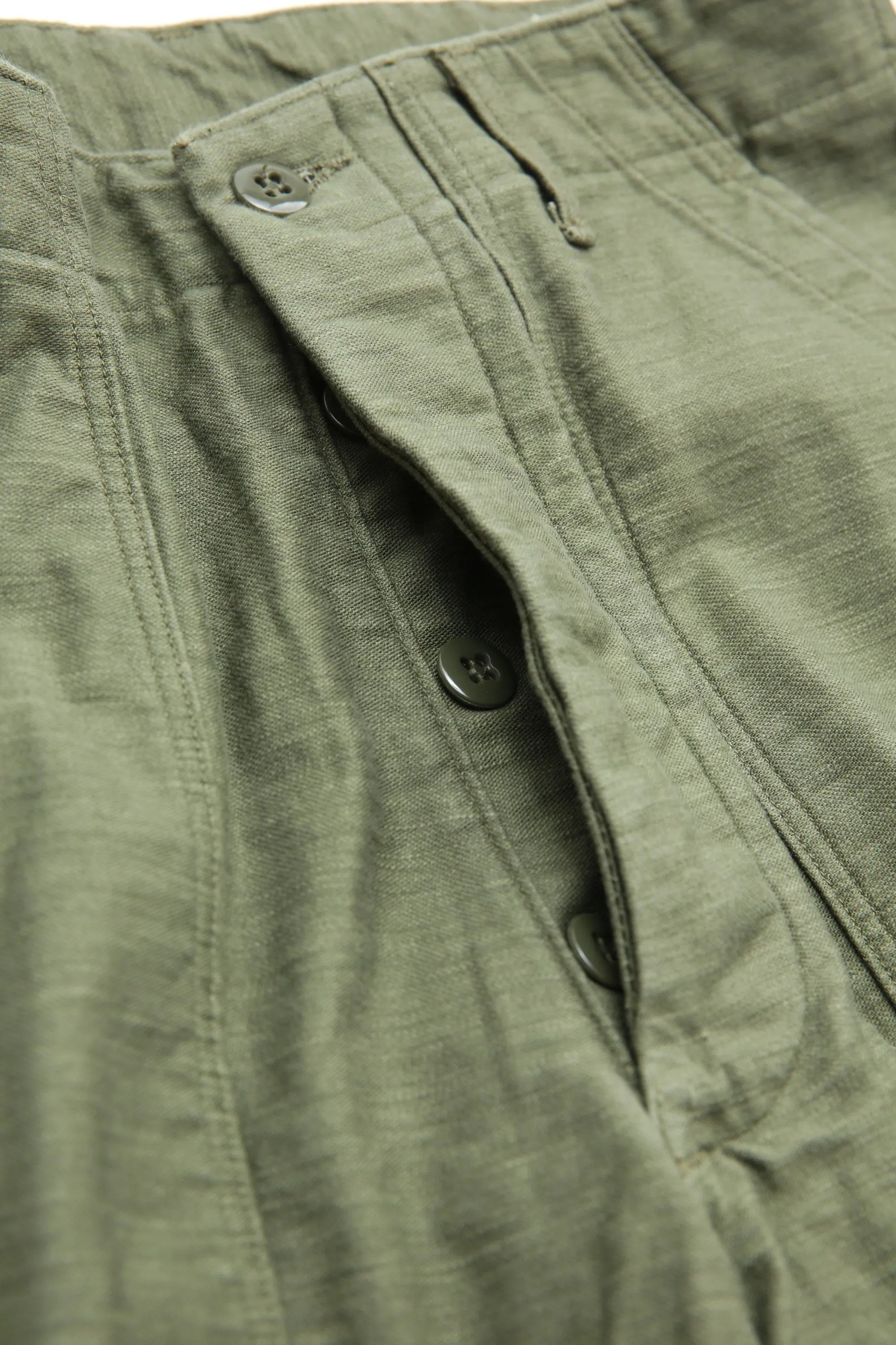 orSlow VINTAGE FIT FATIGUE PANTS (UNISEX) - Green