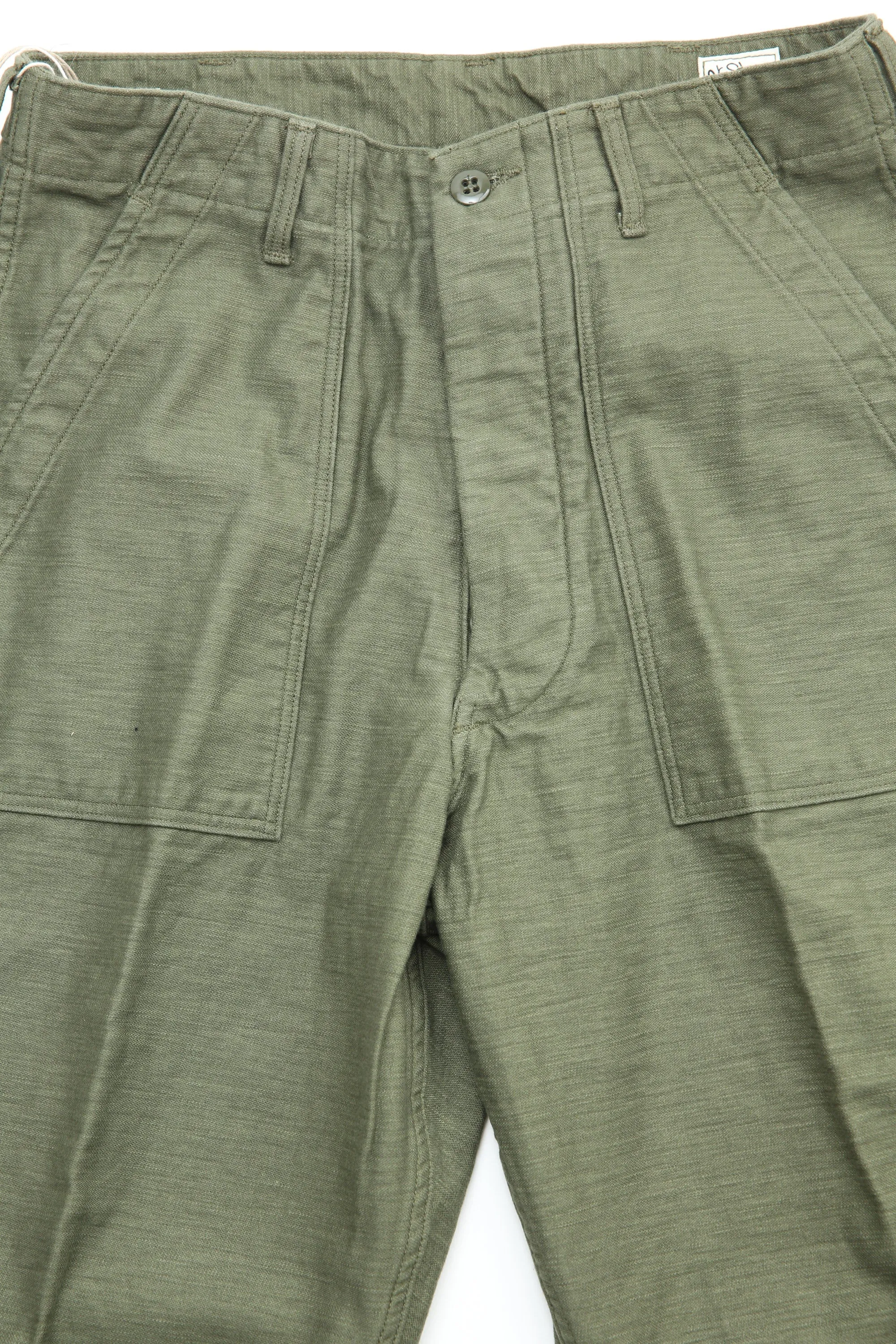 orSlow VINTAGE FIT FATIGUE PANTS (UNISEX) - Green