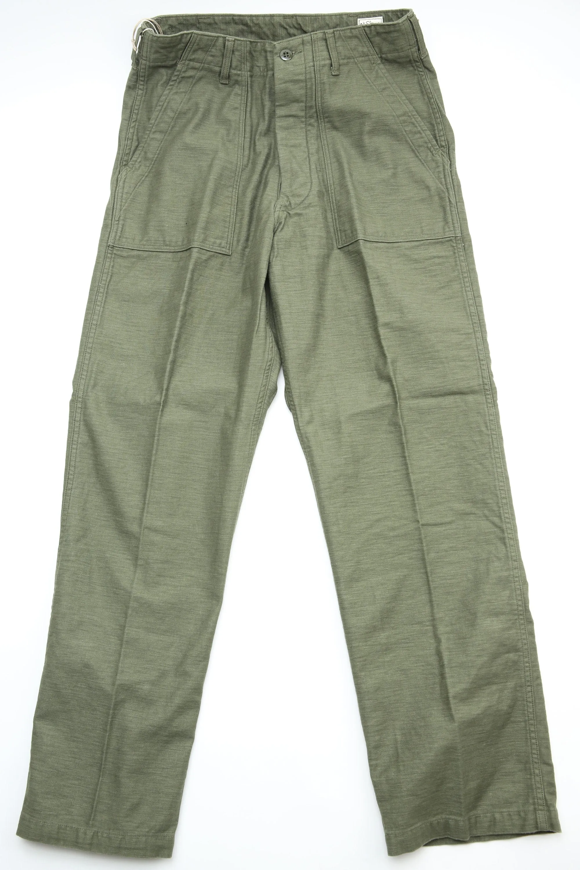 orSlow VINTAGE FIT FATIGUE PANTS (UNISEX) - Green
