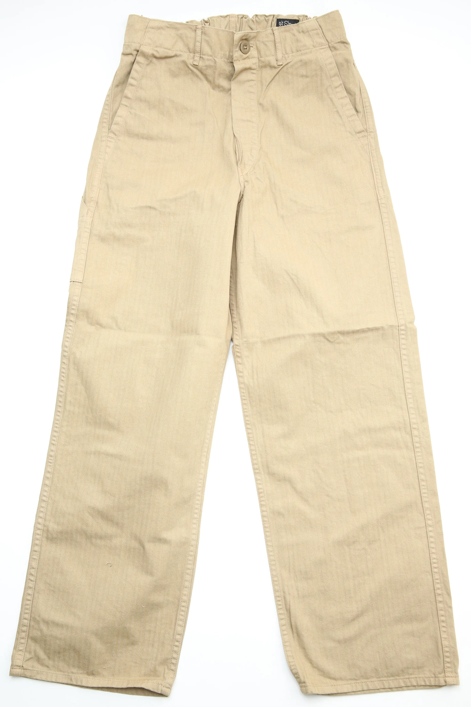 orSlow WIDE FIT FRENCH WORK PANTS (UNISEX) - Khaki