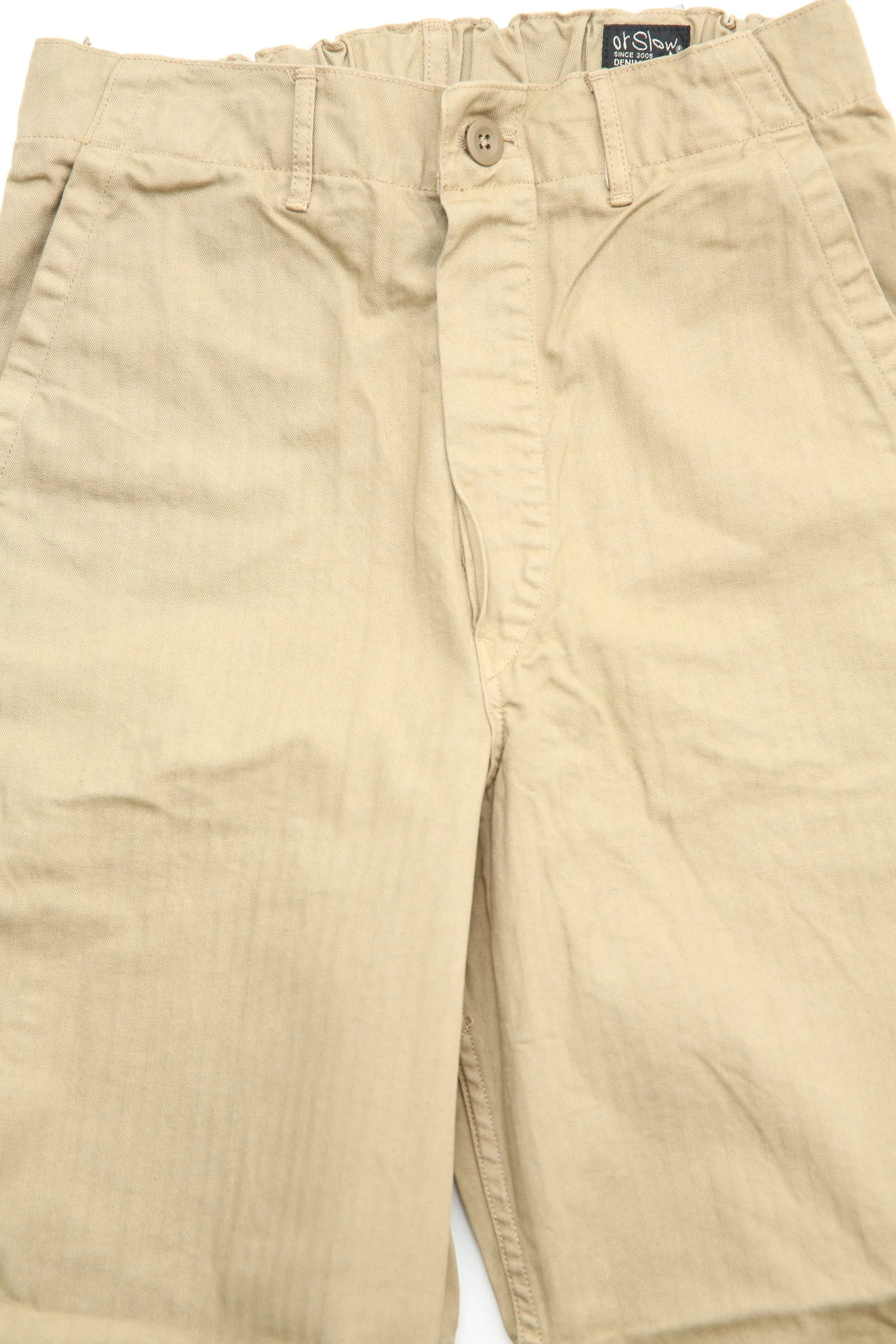 orSlow WIDE FIT FRENCH WORK PANTS (UNISEX) - Khaki