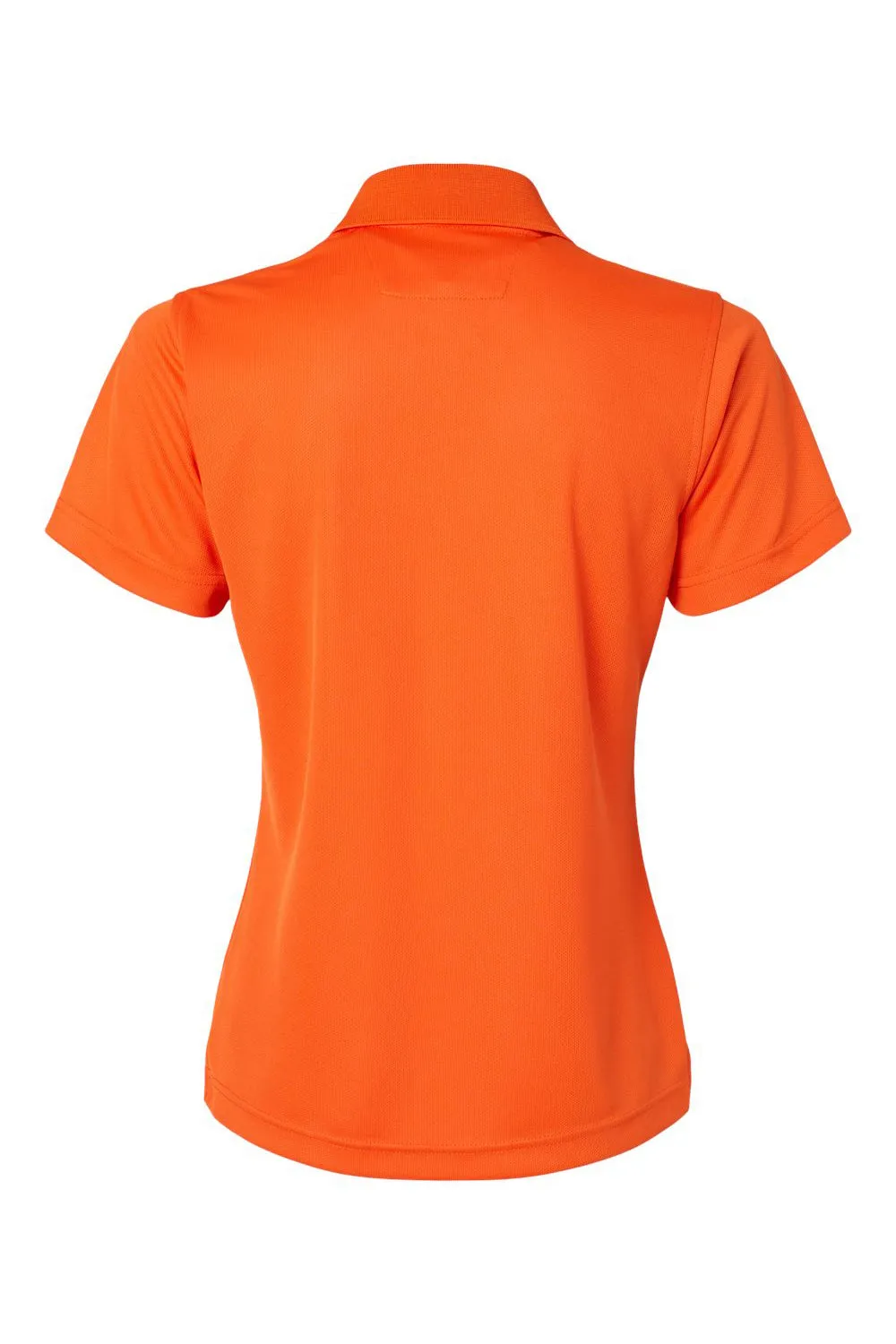 Paragon Womens Saratoga Performance Moisture Wicking Mini Mesh Short Sleeve Polo Shirt - Orange