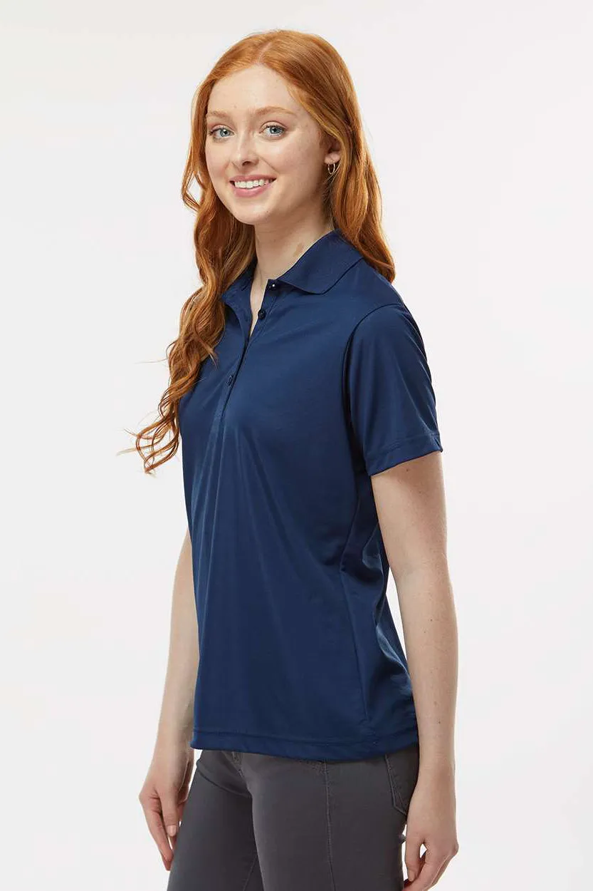 Paragon Womens Sebring Performance Moisture Wicking Short Sleeve Polo Shirt - Deep Navy Blue