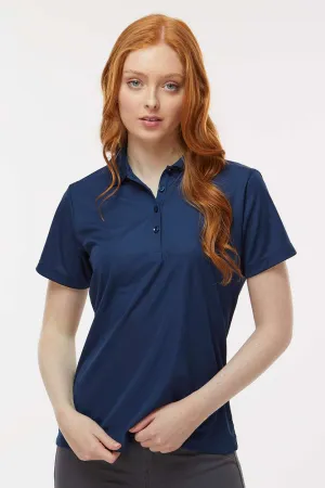 Paragon Womens Sebring Performance Moisture Wicking Short Sleeve Polo Shirt - Deep Navy Blue