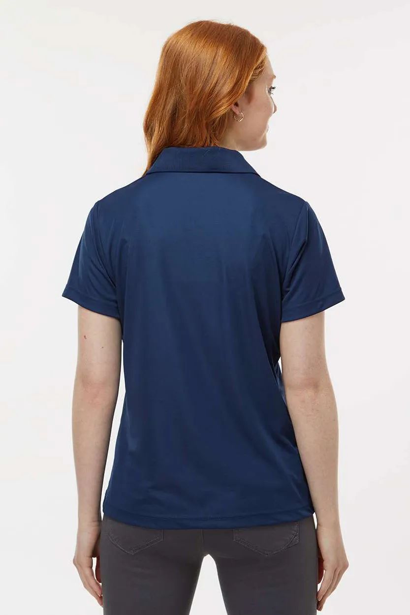 Paragon Womens Sebring Performance Moisture Wicking Short Sleeve Polo Shirt - Deep Navy Blue