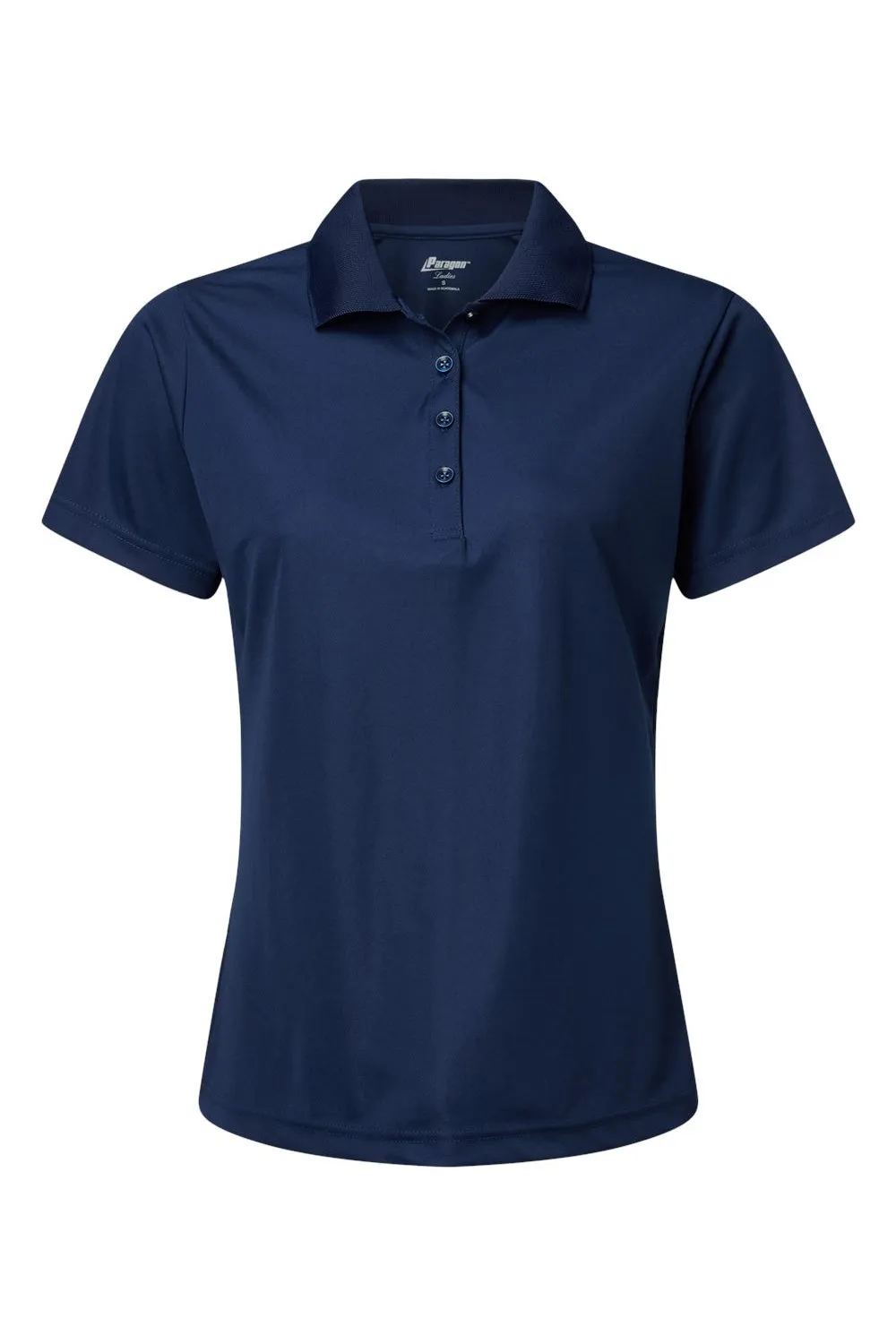 Paragon Womens Sebring Performance Moisture Wicking Short Sleeve Polo Shirt - Deep Navy Blue