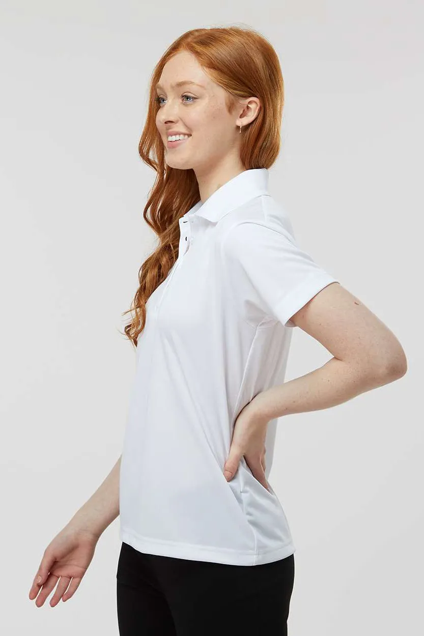Paragon Womens Sebring Performance Moisture Wicking Short Sleeve Polo Shirt - White