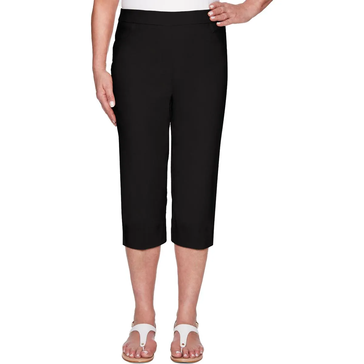 Petites Womens Slim Modern Fit Capri Pants