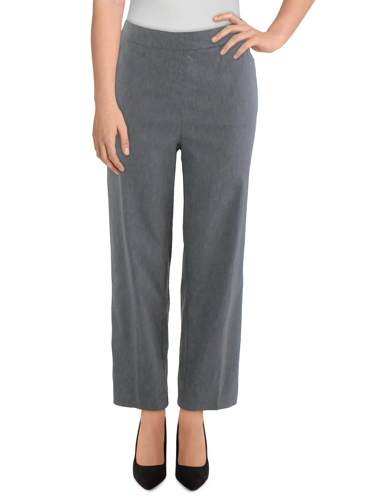 Petites Womens Solid Stretch Skinny Pants