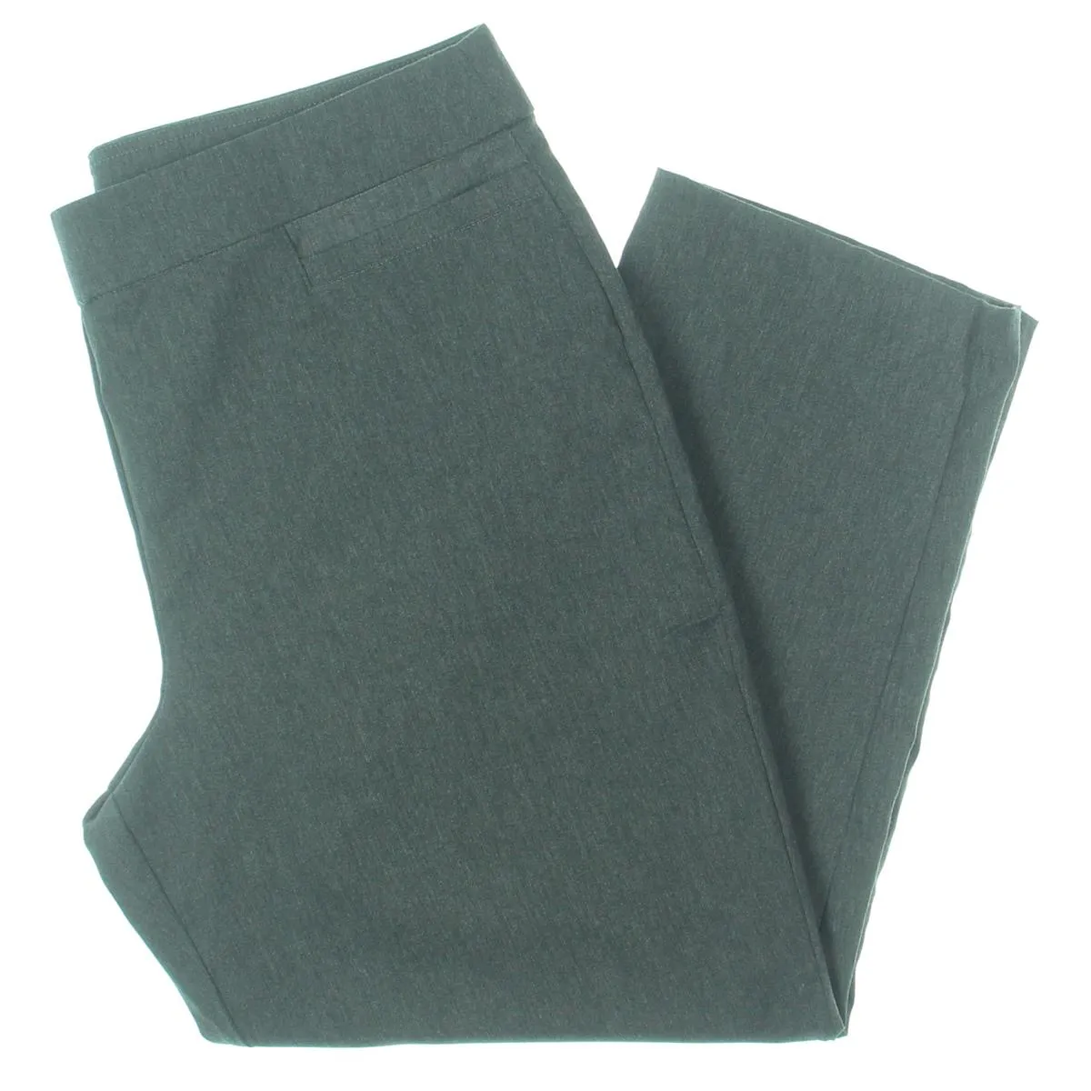 Petites Womens Stretch Heathered Dress Pants