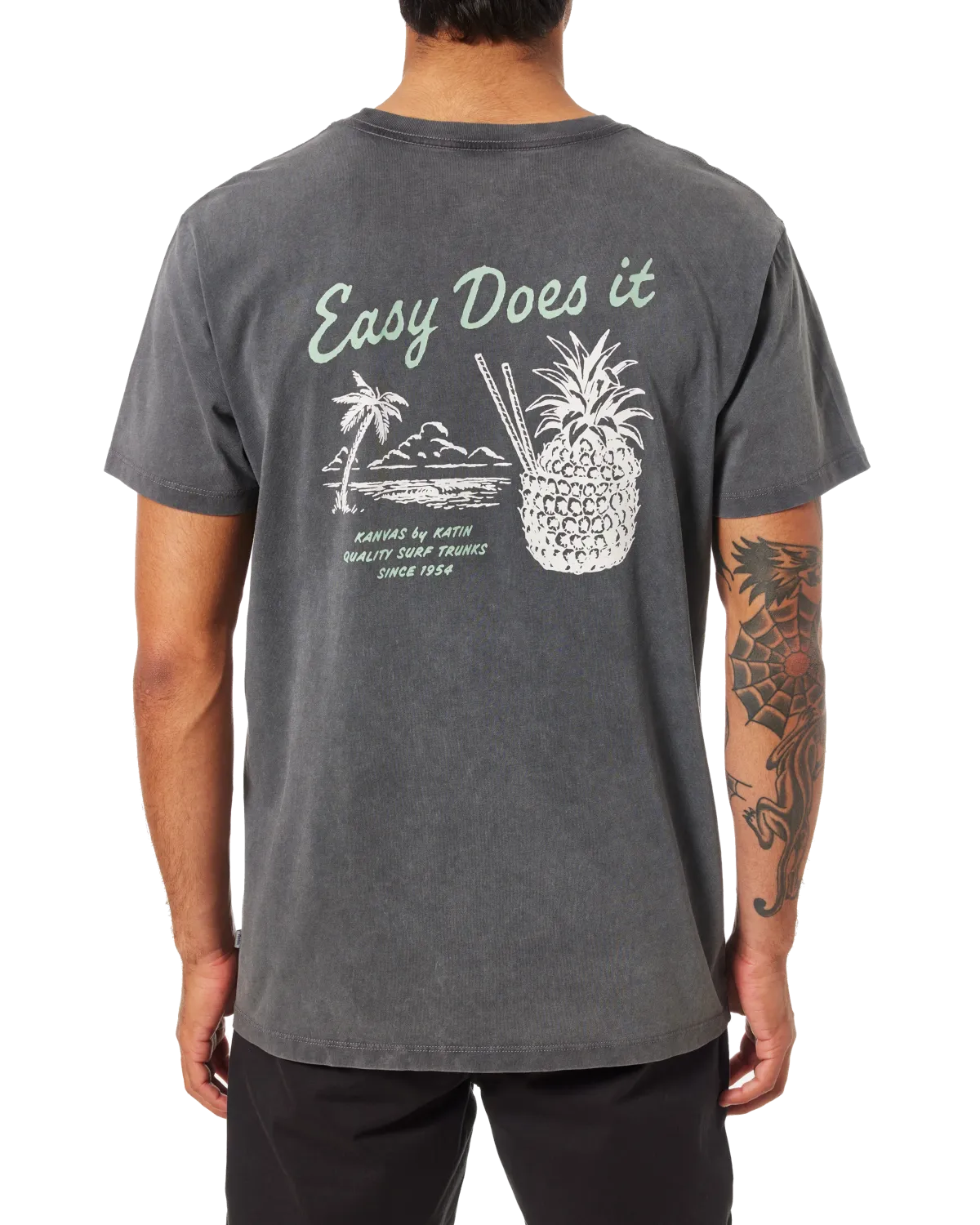 Pina T-Shirt in Black Sand Wash