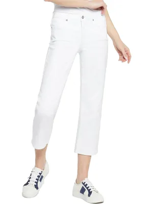 Piper Womens Mid-Rise Relaxed Cropped Jeans