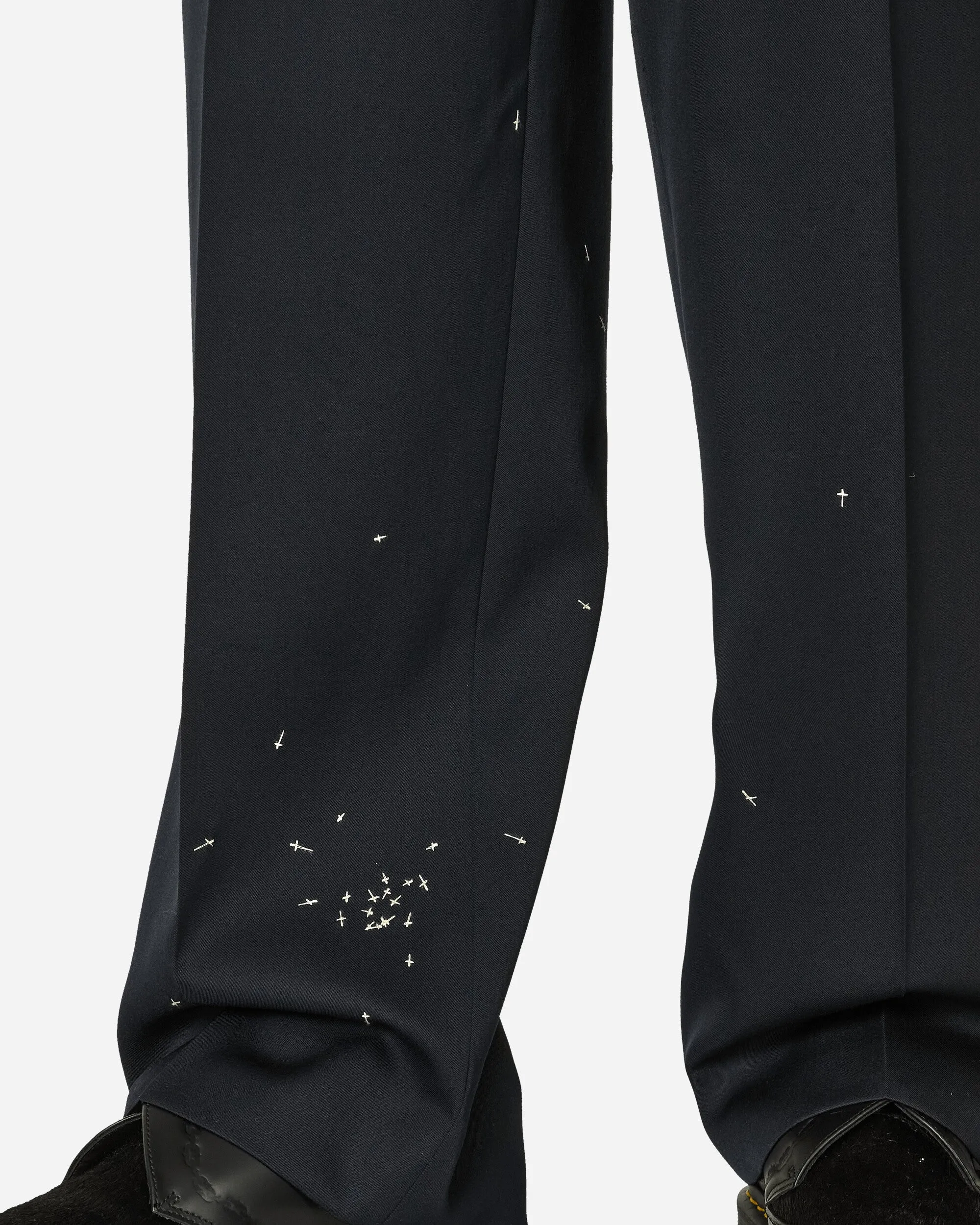 Pleated Pants Dark Navy