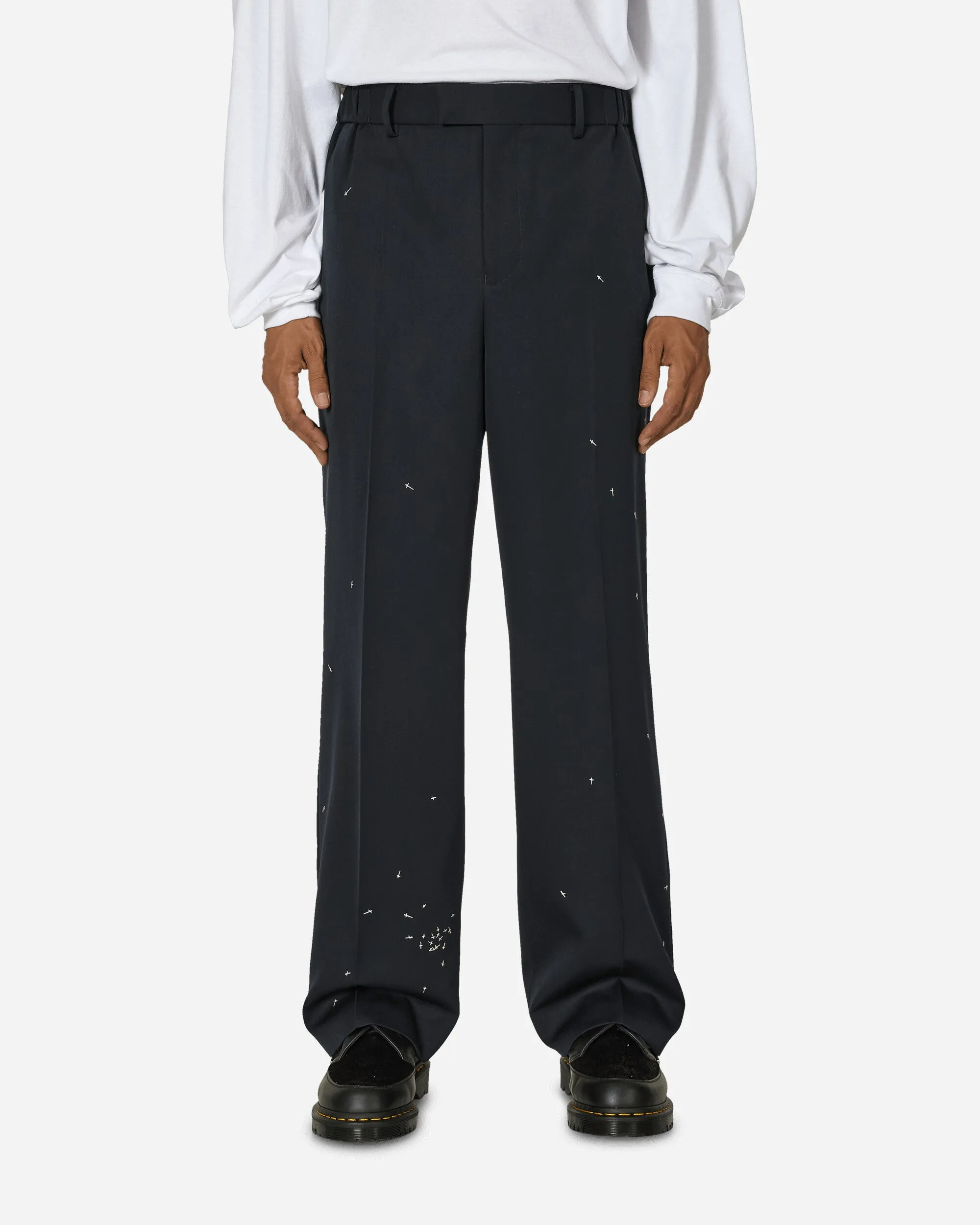 Pleated Pants Dark Navy