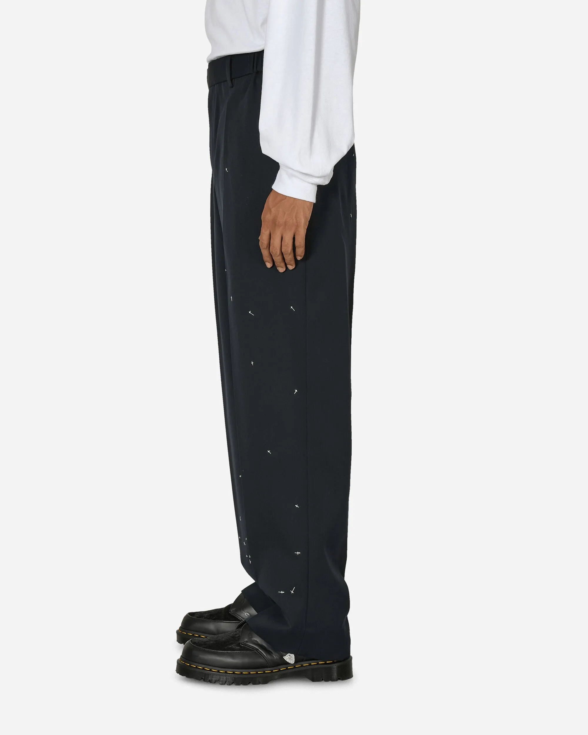 Pleated Pants Dark Navy