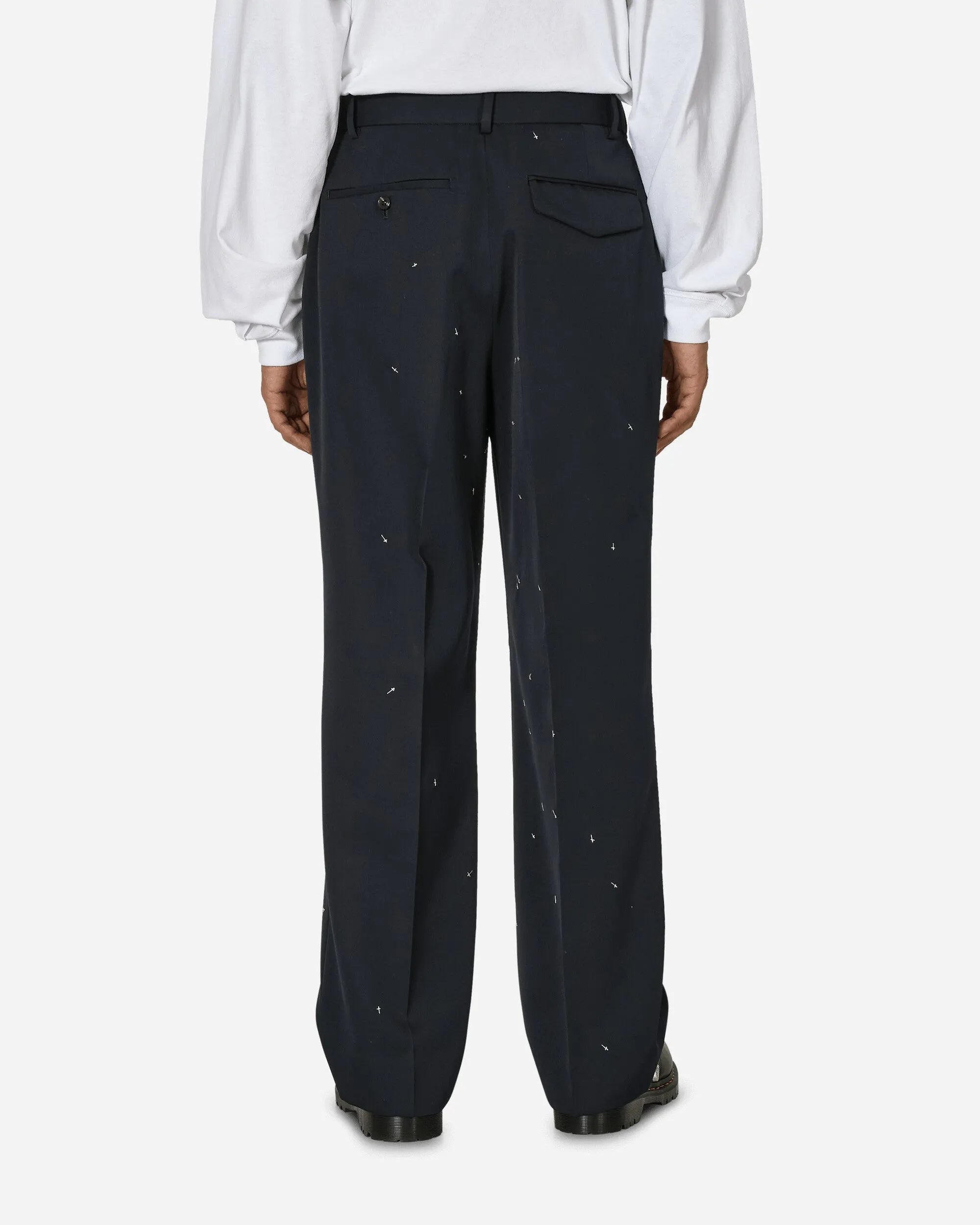 Pleated Pants Dark Navy