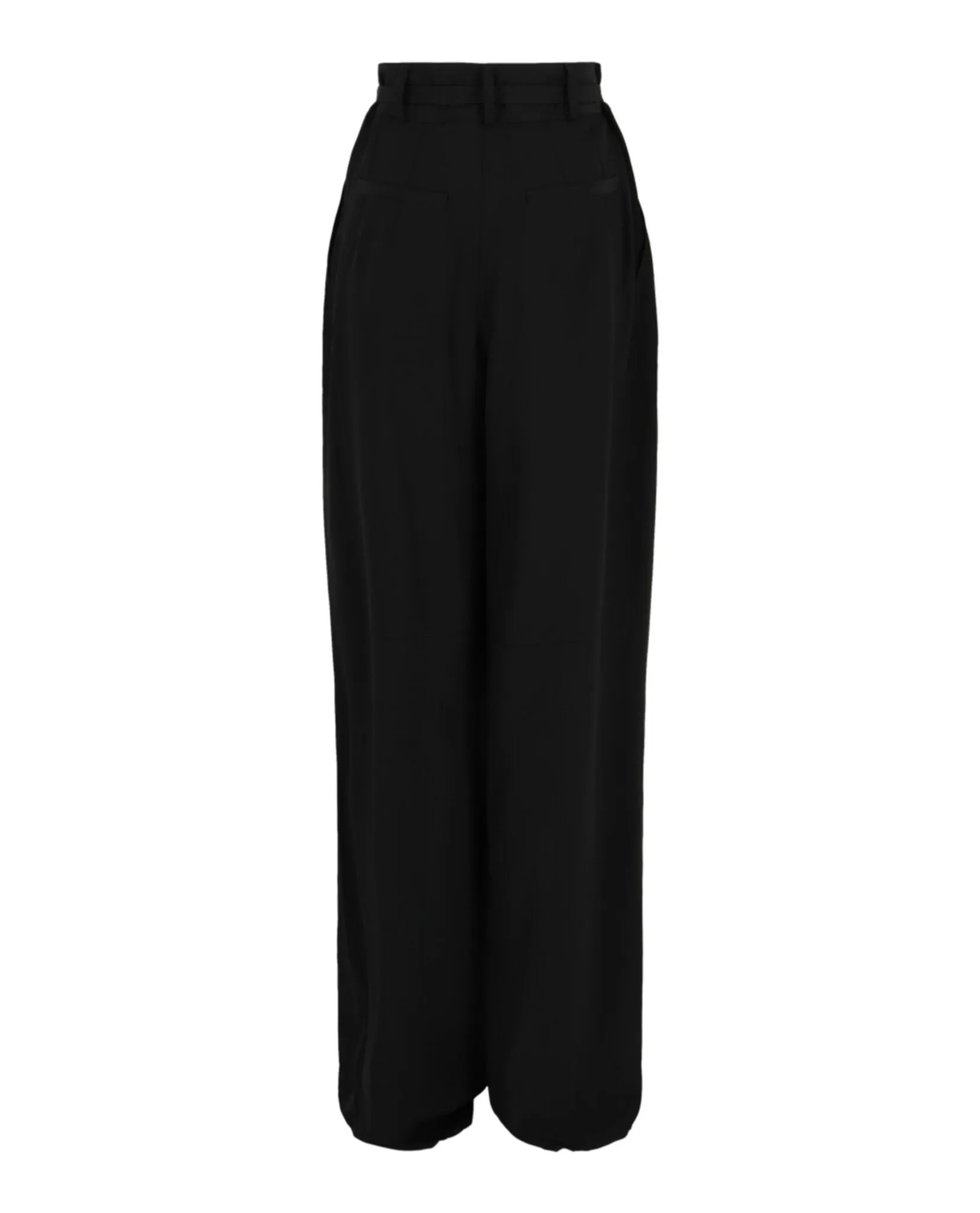 Pleated Wide-Leg Trousers