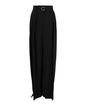 Pleated Wide-Leg Trousers