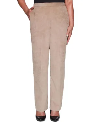 Plus  Dover Cliffs Womens Ribbed Corduroy Straight Leg Pants