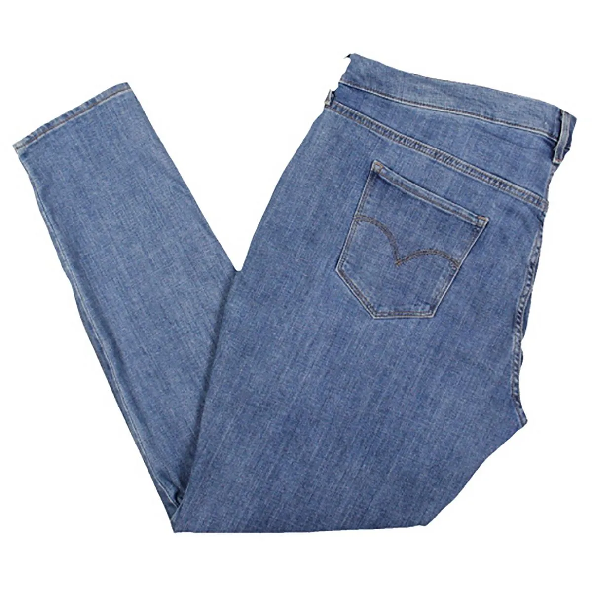 Plus Hypersoft Womens Mid-Rise Stretch Skinny Jeans