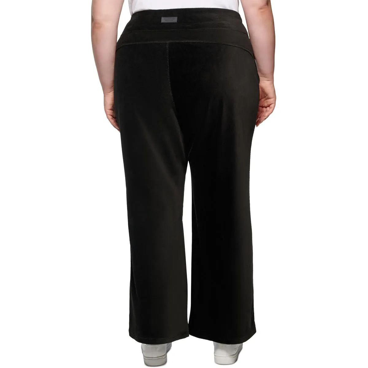 Plus Womens Corduroy High Rise Wide Leg Pants