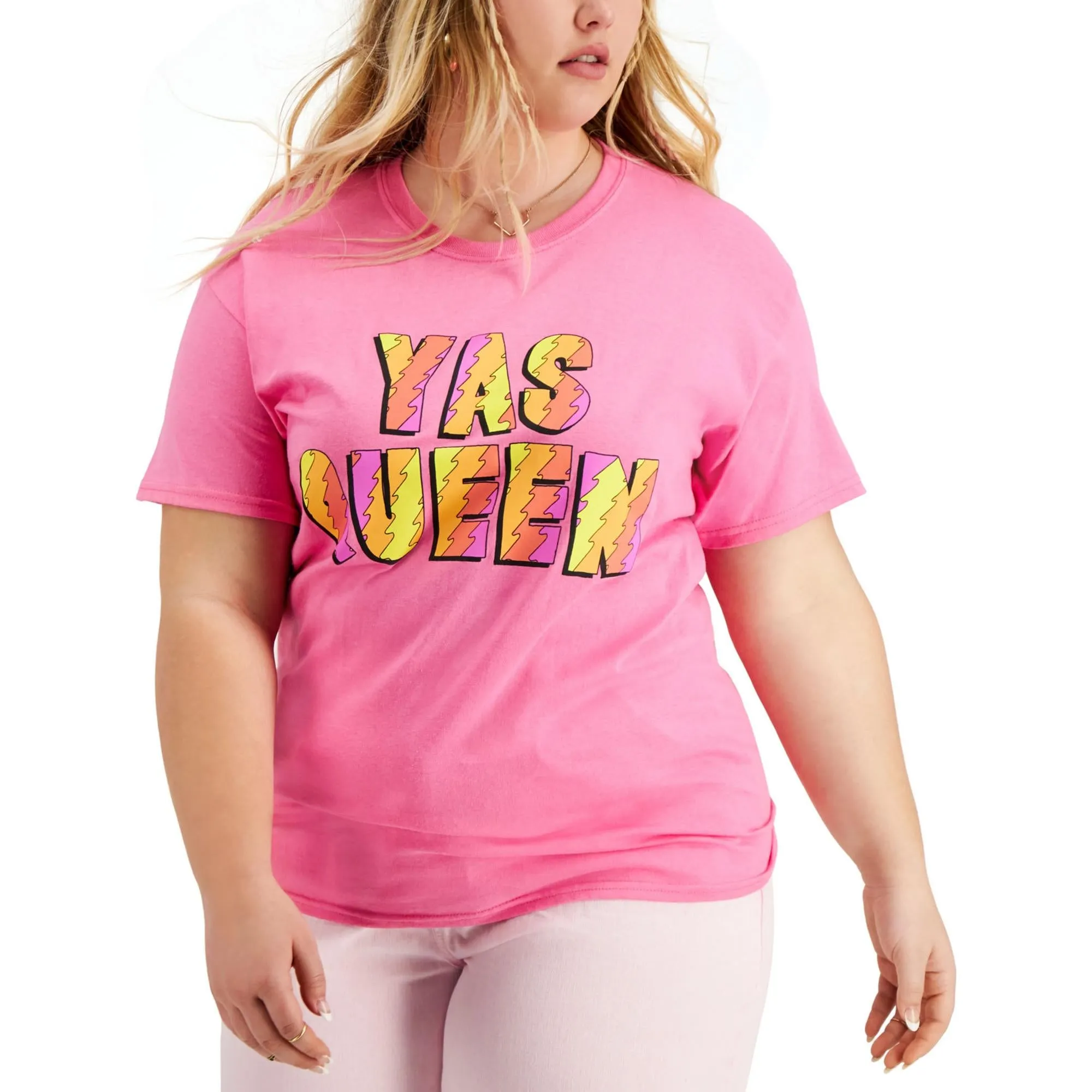 Plus Womens Crewneck Short Sleeve Graphic T-Shirt